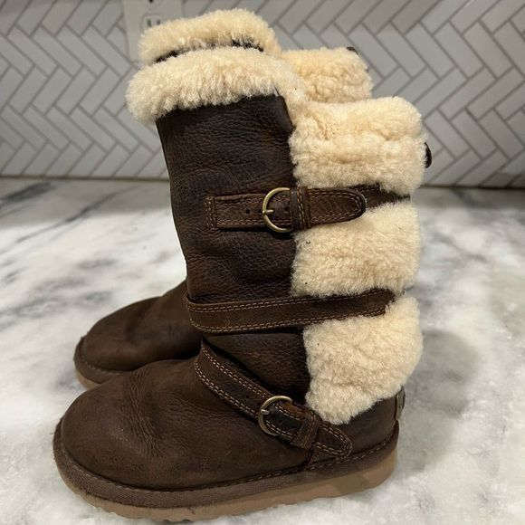 UGG GIRLS GLASGOW BOOTS. SIZE 10 - Picture 1 of 7